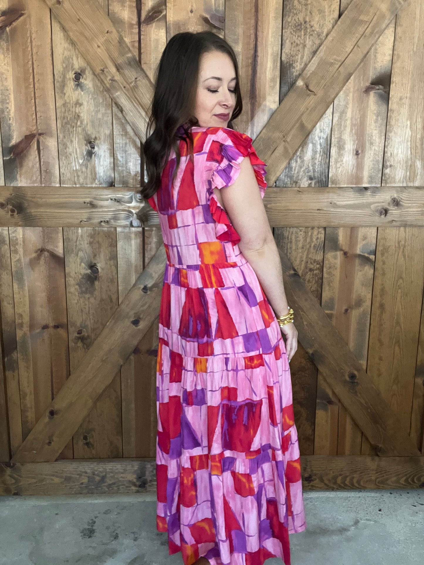 Let's Groove Dress - Red