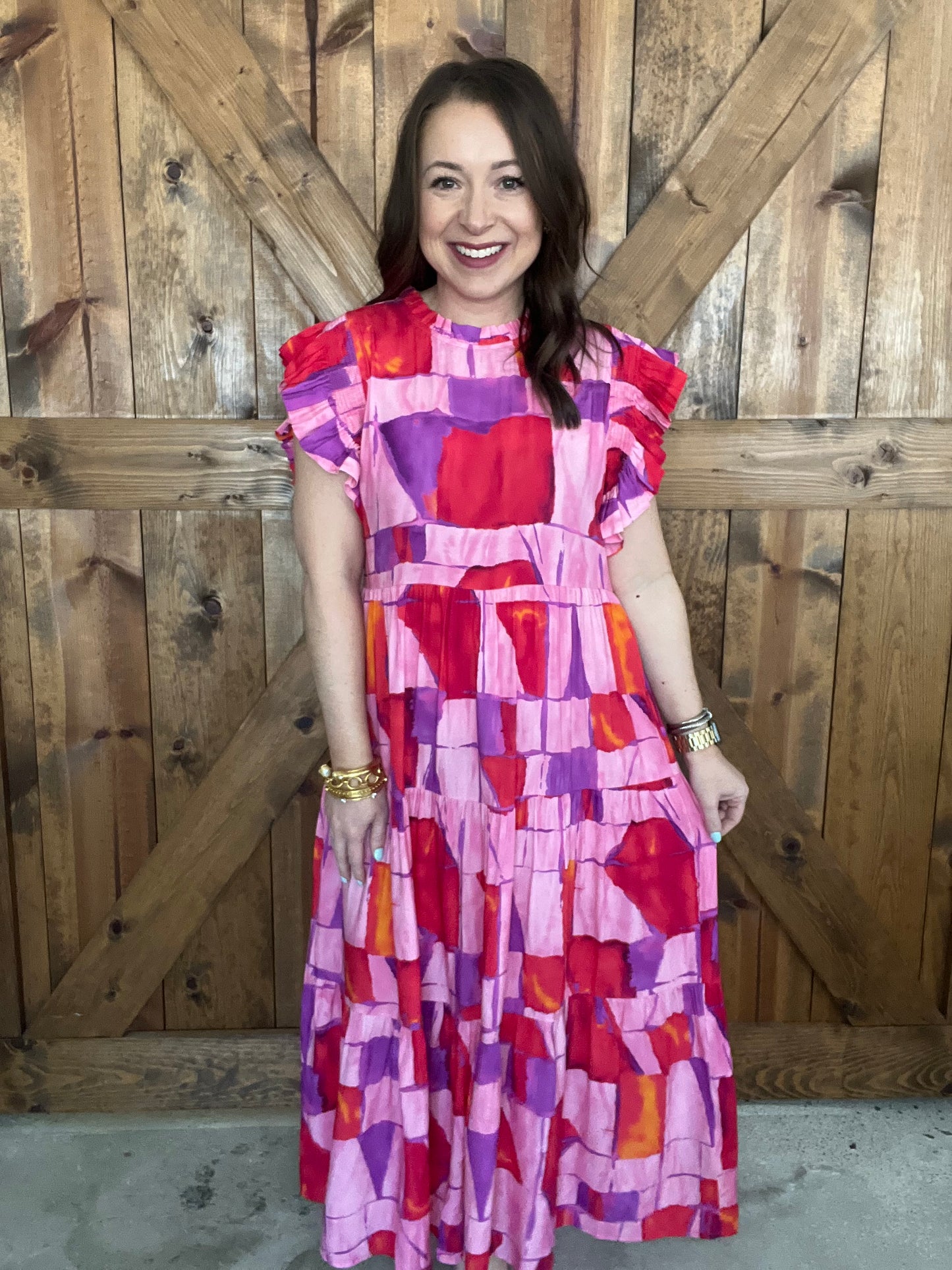 Let's Groove Dress - Red