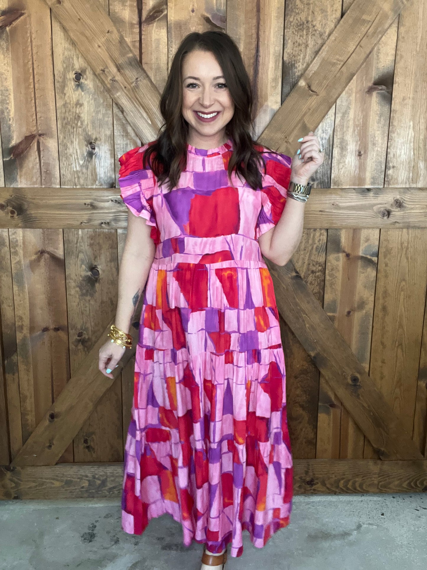 Let's Groove Dress - Red