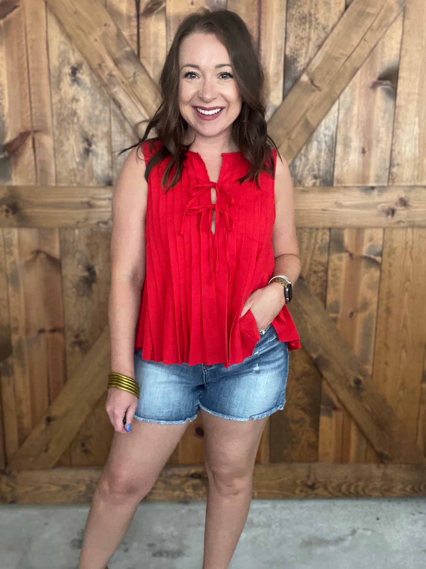 Date Night Top - Red