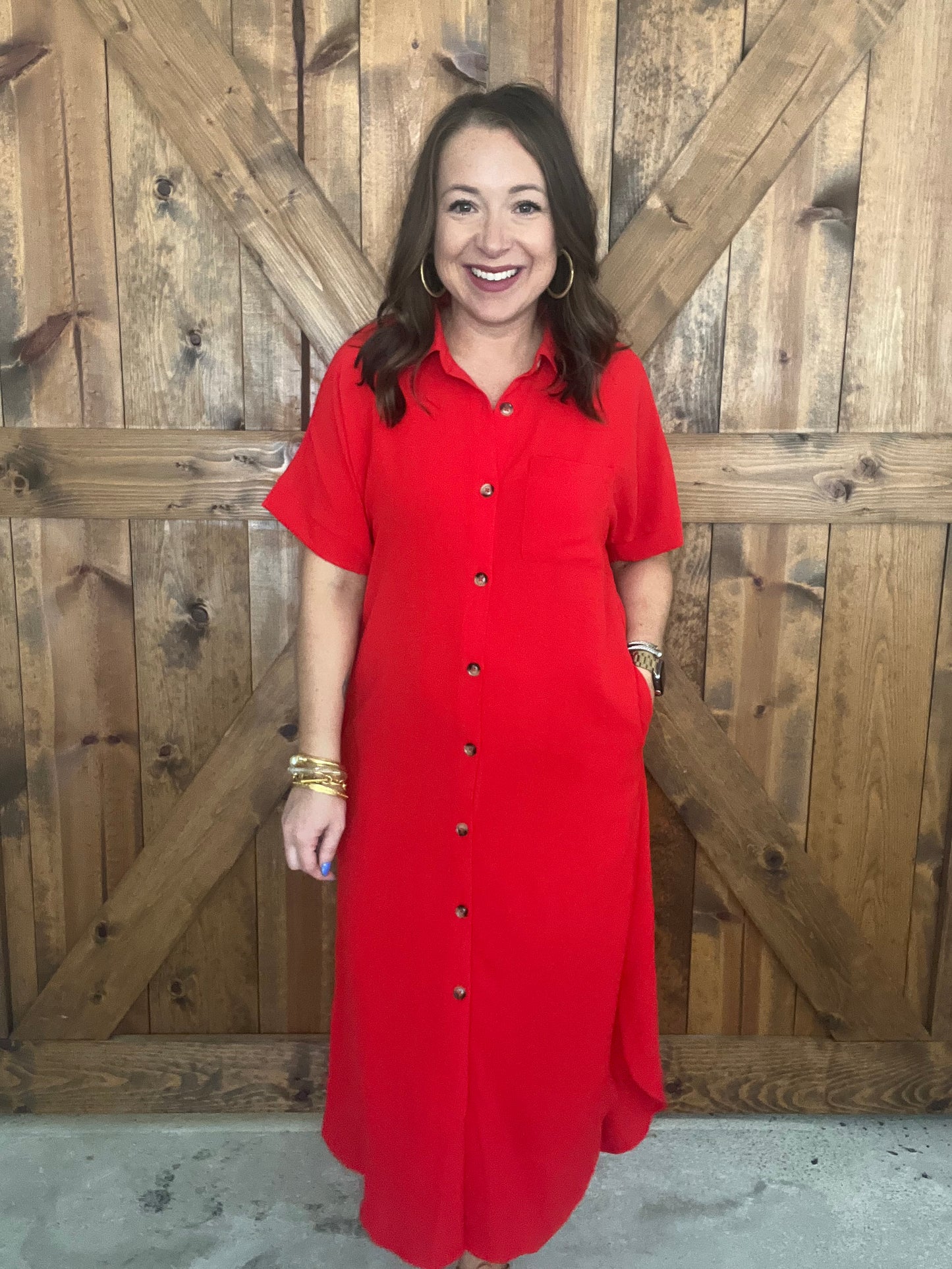 Firecracker Dress - Red