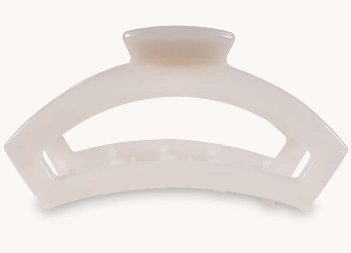Open Hair Clip | Med | Coconut White