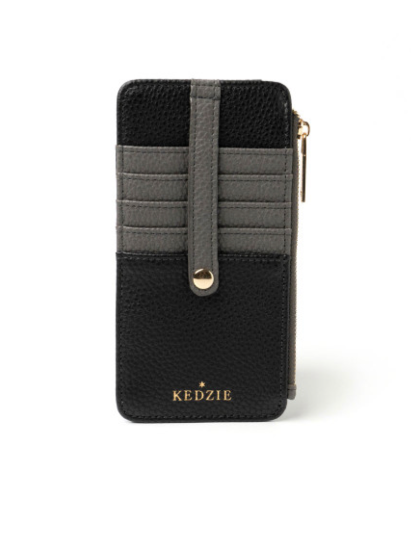 Essentials Only Zippered Wallet - Black