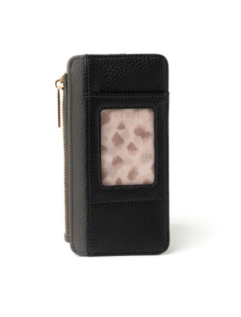 Essentials Only Zippered Wallet - Black