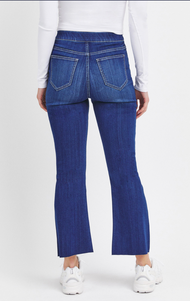 High Rise Pull On Crop Flare