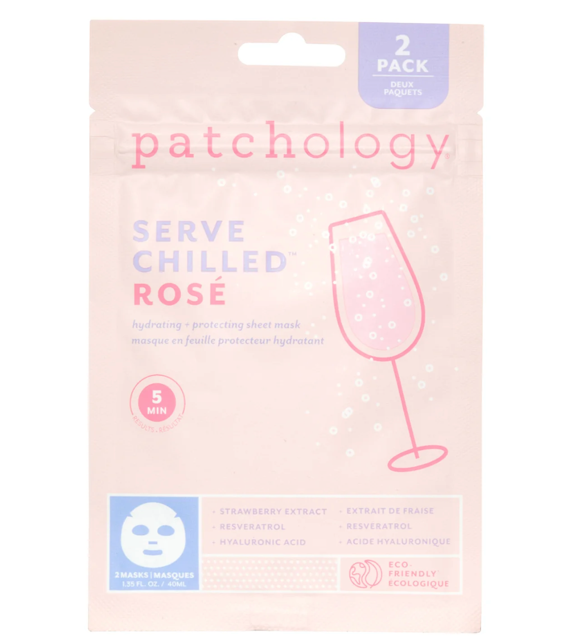 Served Chilled Rose Sheet Mask