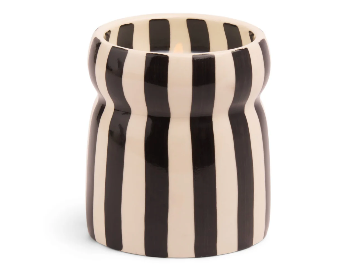 Cabana Black Candle - Lava Stone