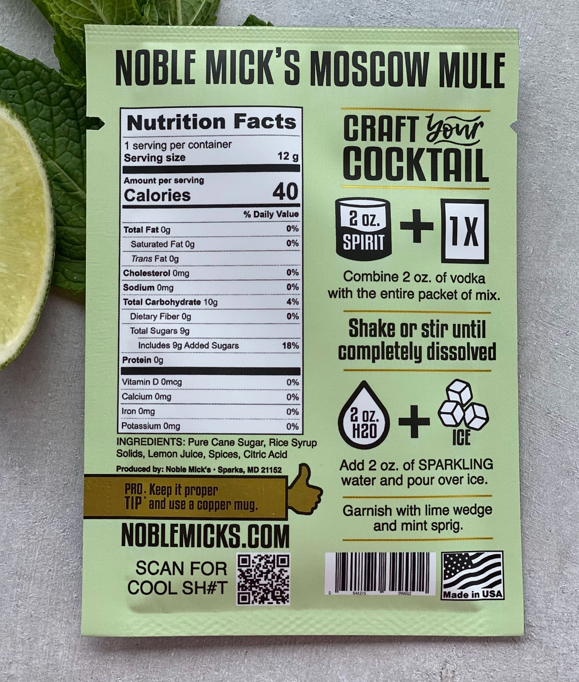Moscow Mule Craft Cocktail
