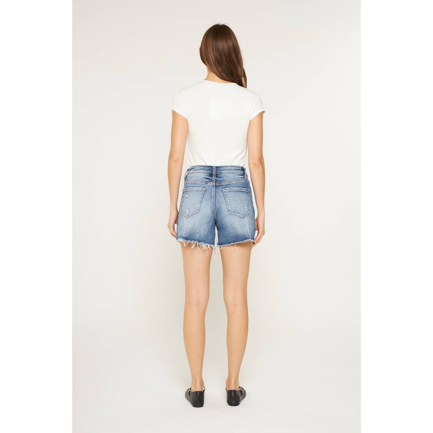 Midday Blue High Rise Shorts