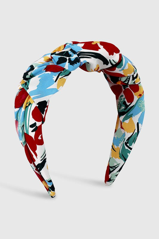 Blue Bright Floral Headband