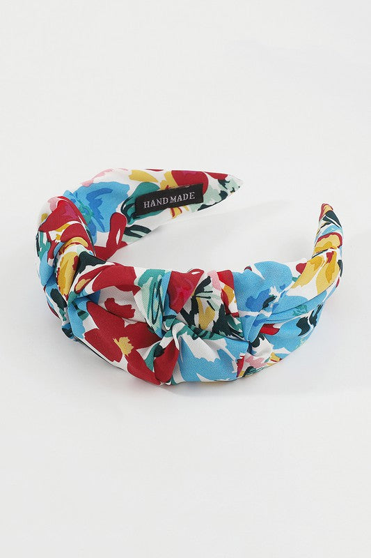 Blue Bright Floral Headband