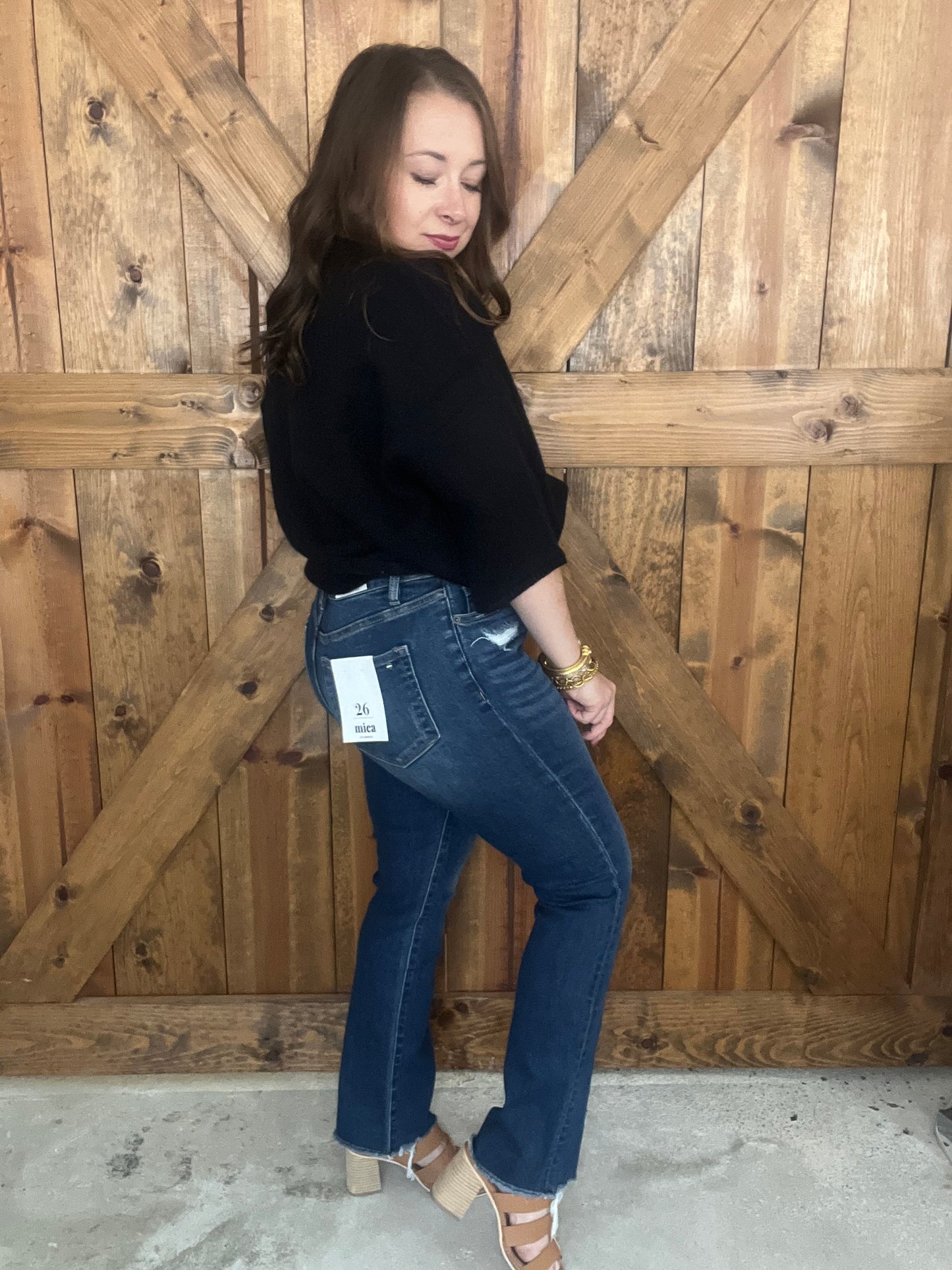 Bohn Straight Leg Step Hem Jeans
