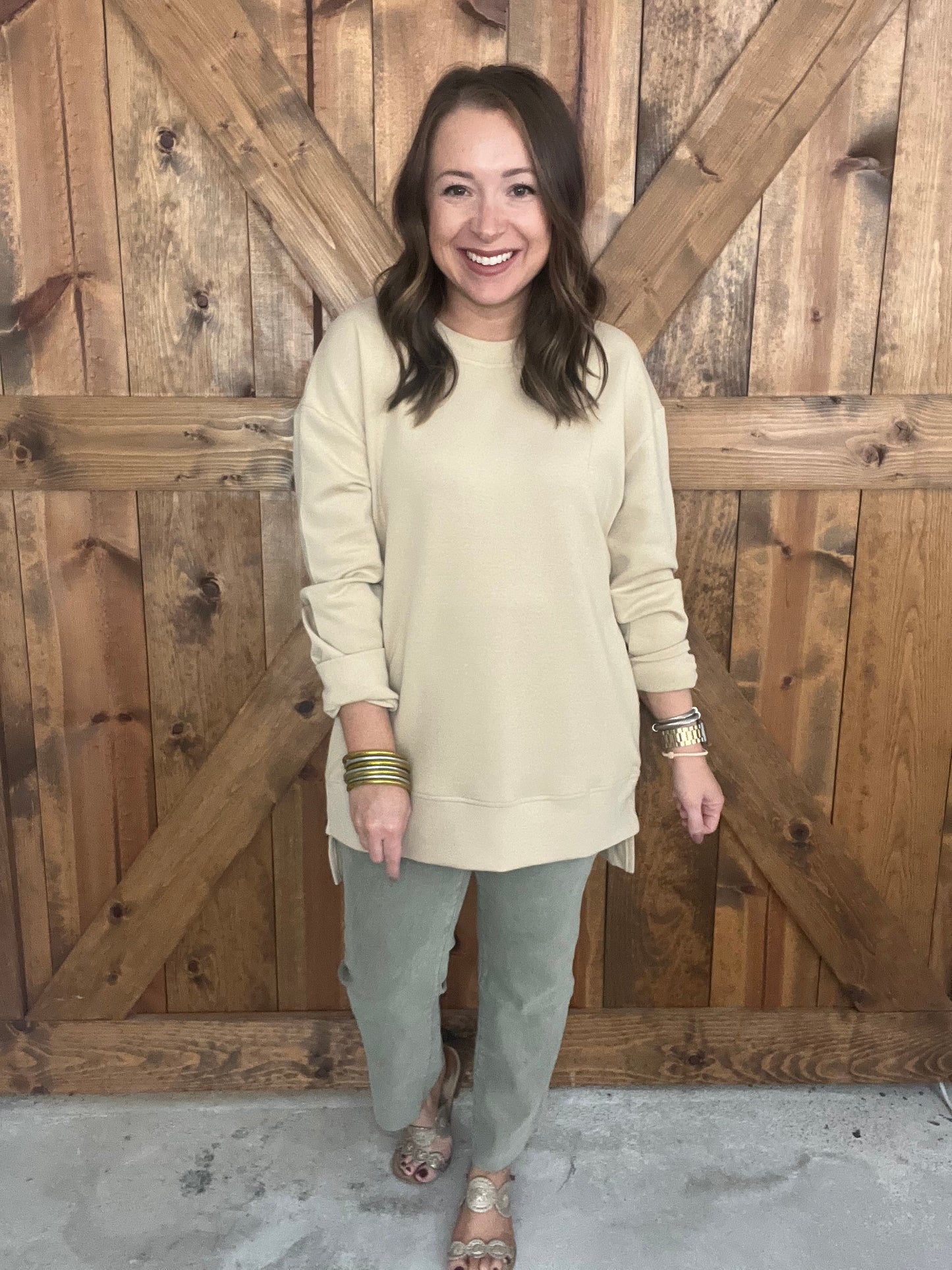 Fall Uniform Sweatshirt - Taupe