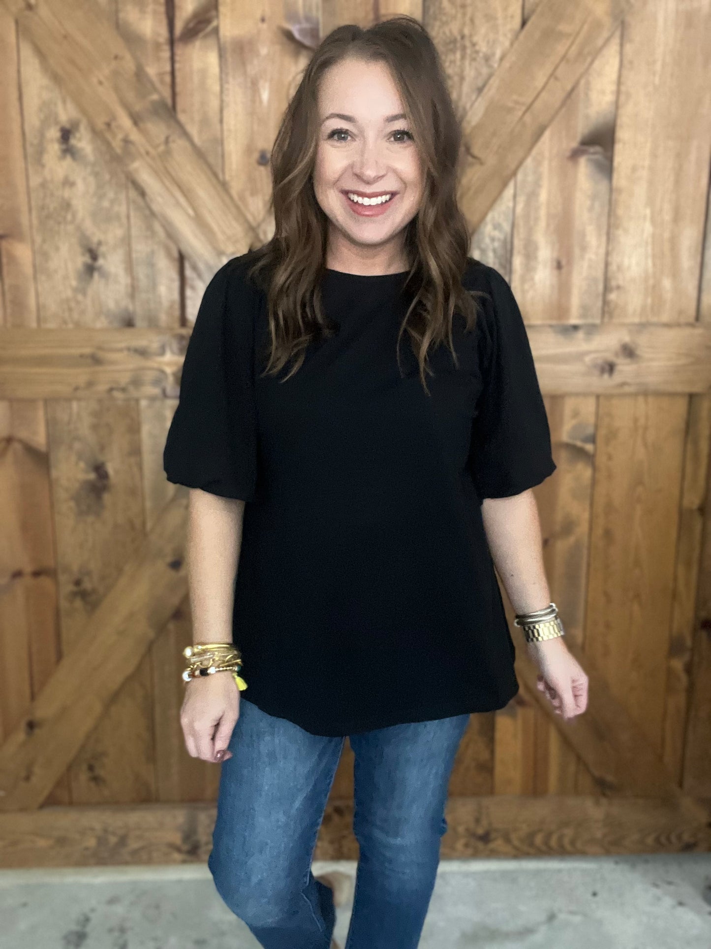 Black Staple Top
