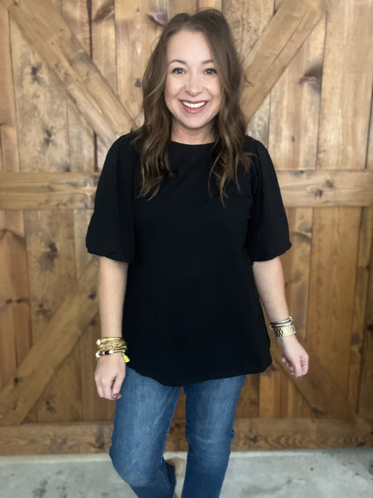 Black Staple Top