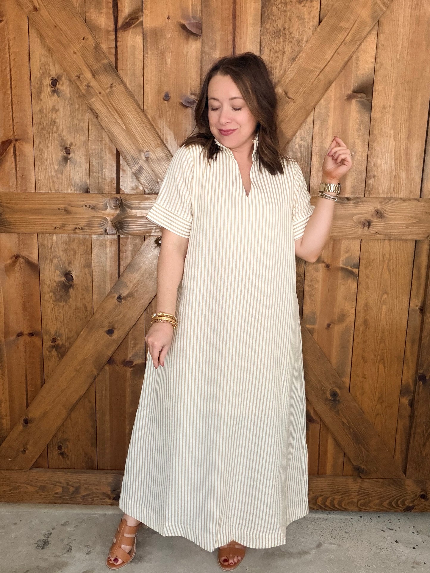 Sandbar Stripe Midi Dress