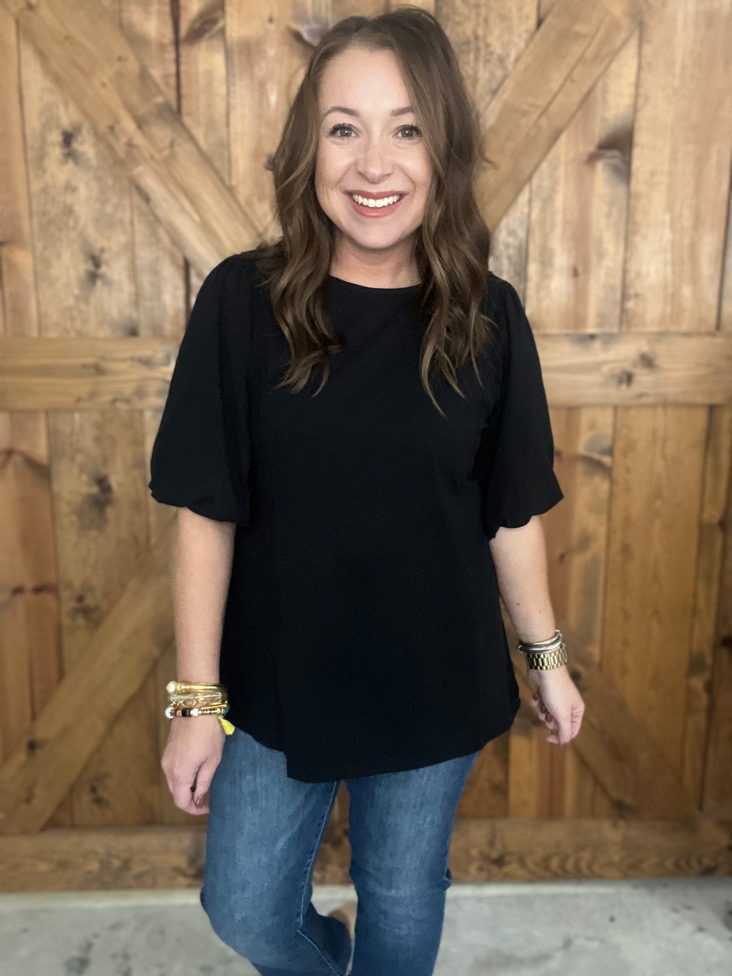 Black Staple Top