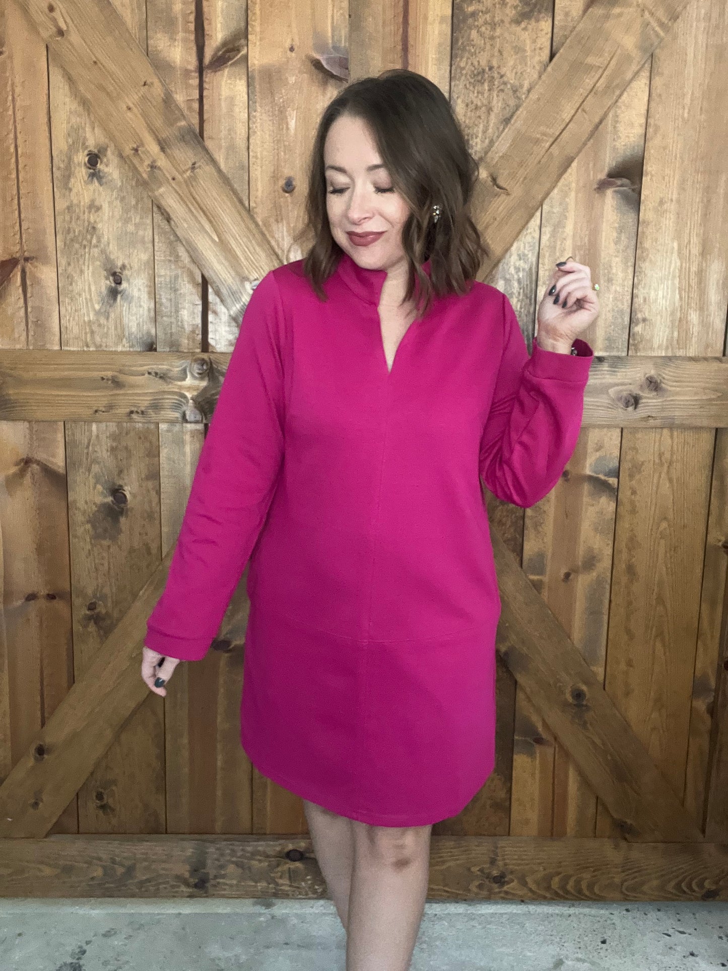 Pretty In Pink Dress - Magenta