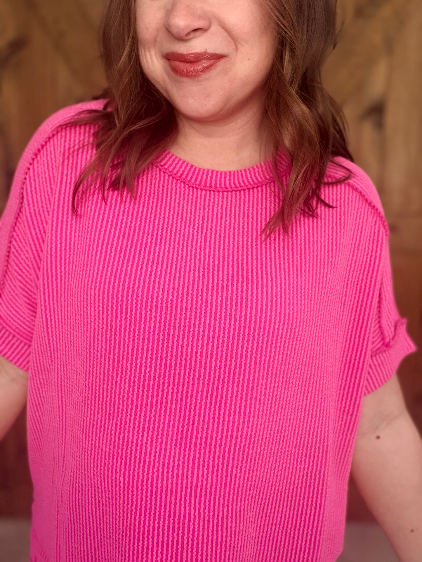 Must Have Basic Top - H.Pink