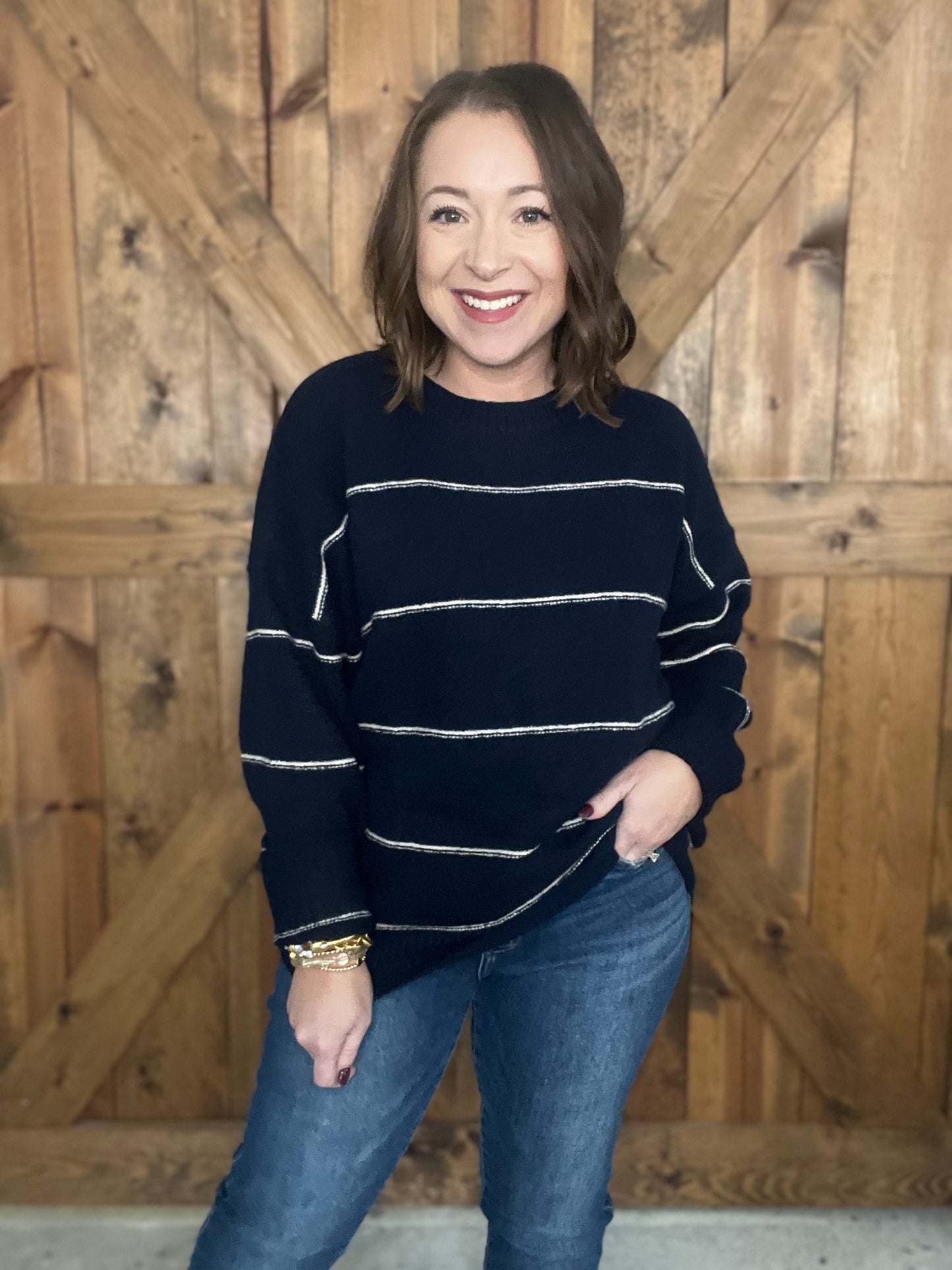 By and By Sweater - Navy