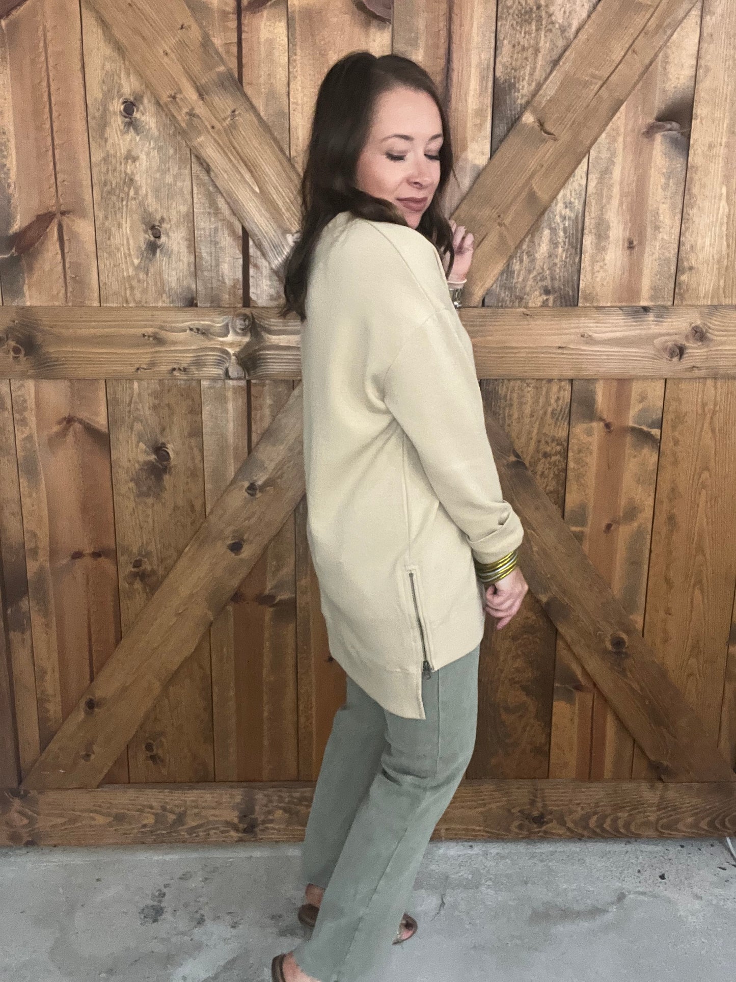 Fall Uniform Sweatshirt - Taupe