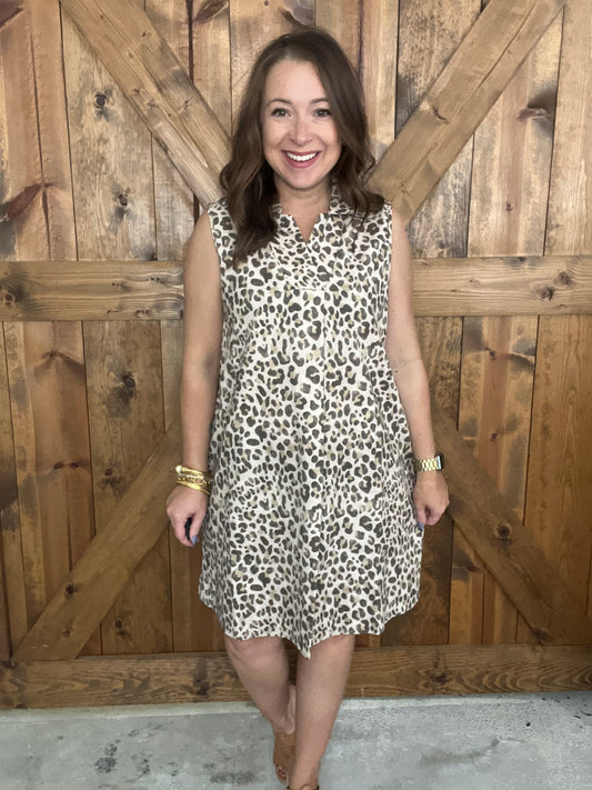 Fierce Looks Dress - Oatmeal