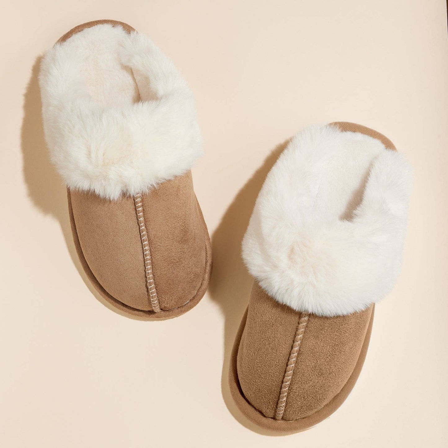 Cozy Faux Fur Lined Slippers GY / S