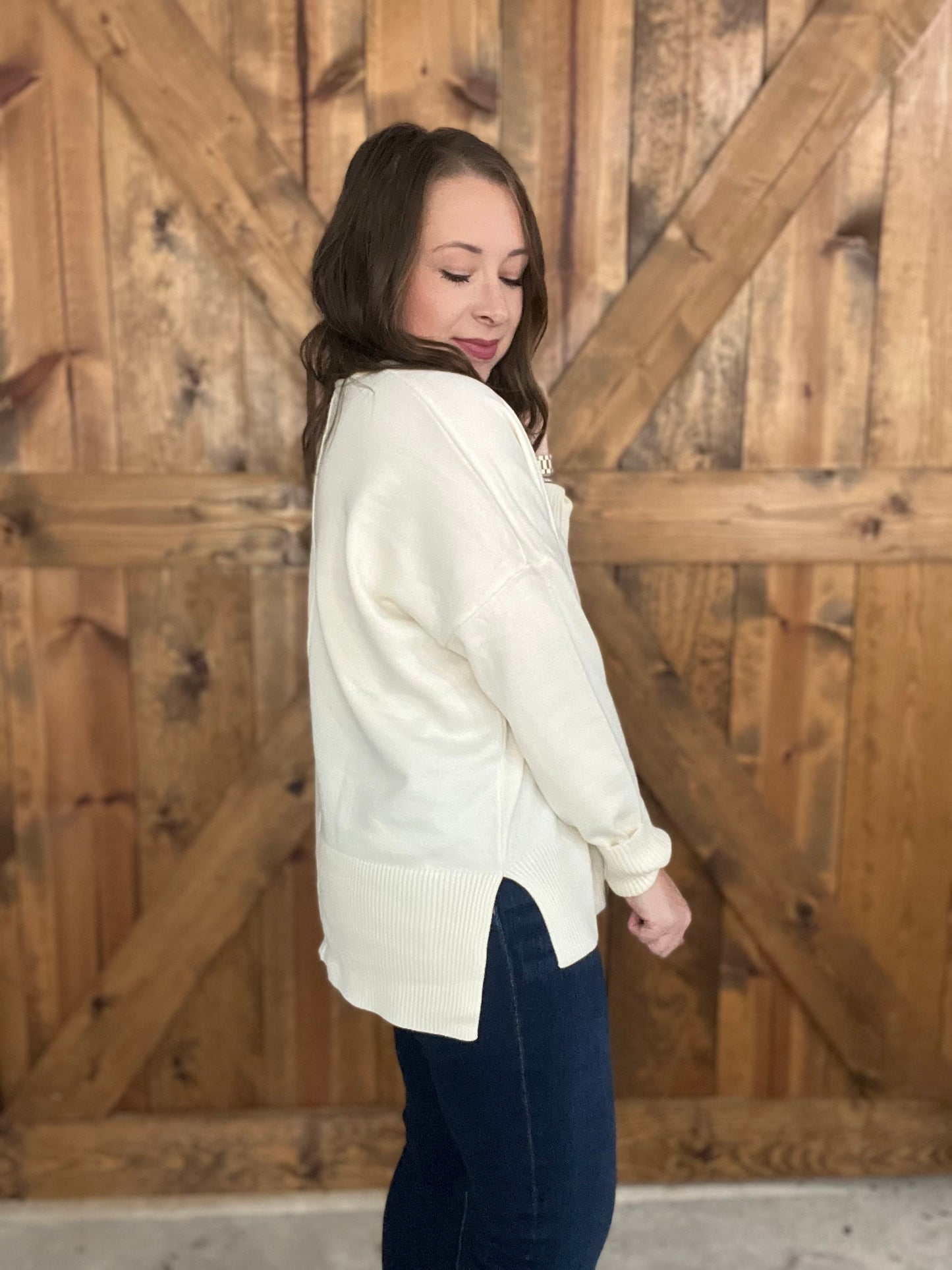 Crisp Air Sweater - Cream