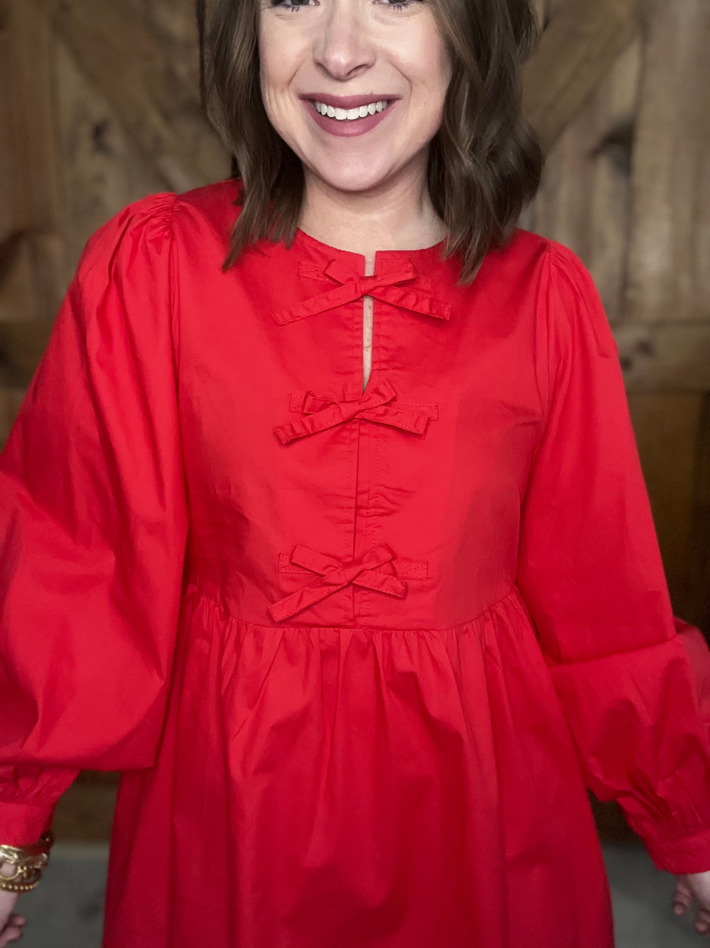 Tied To You Dress - Red