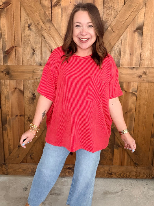 The Pocket Tee - Ruby