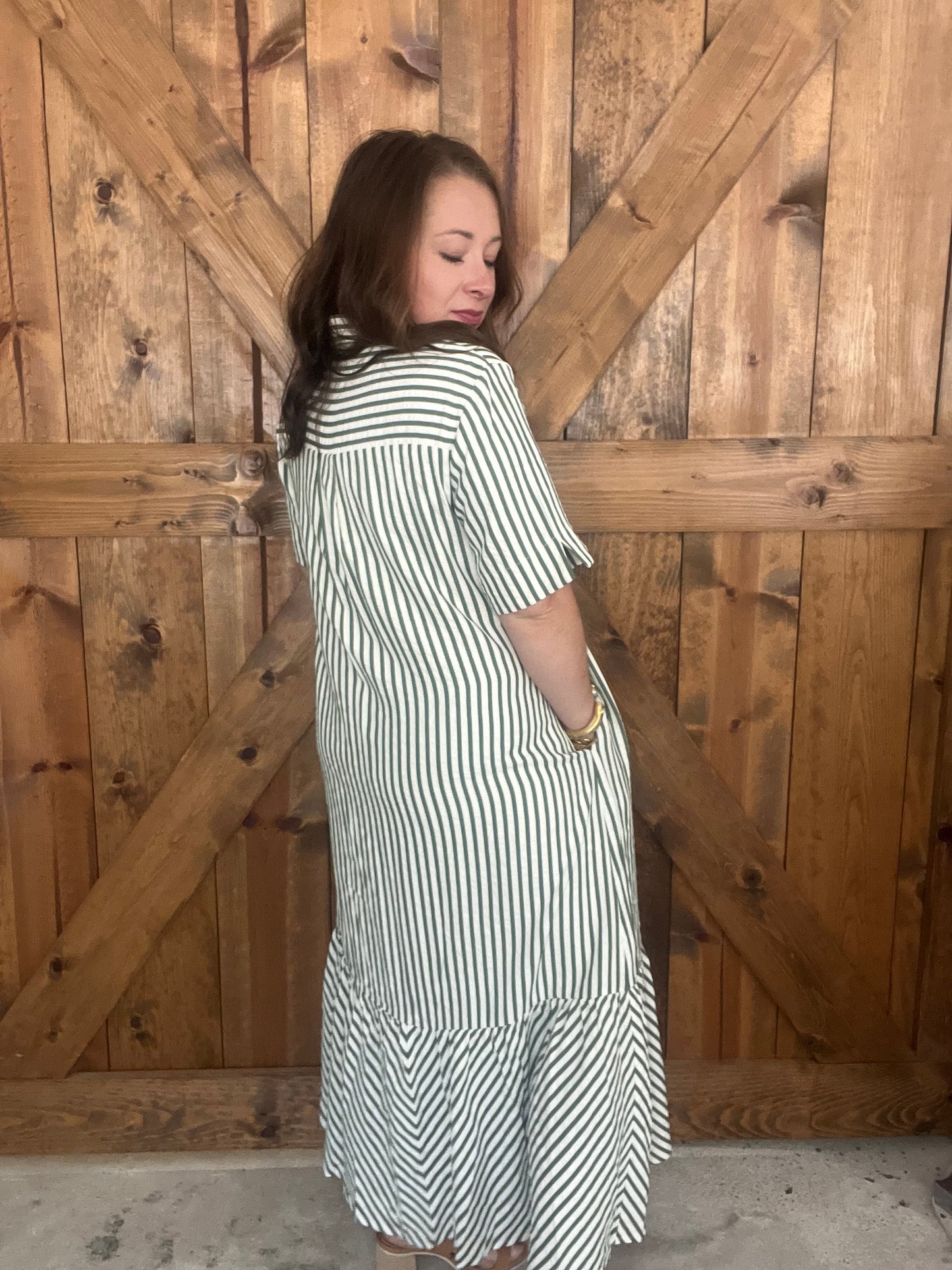 Whispering Pines Dress - Pine