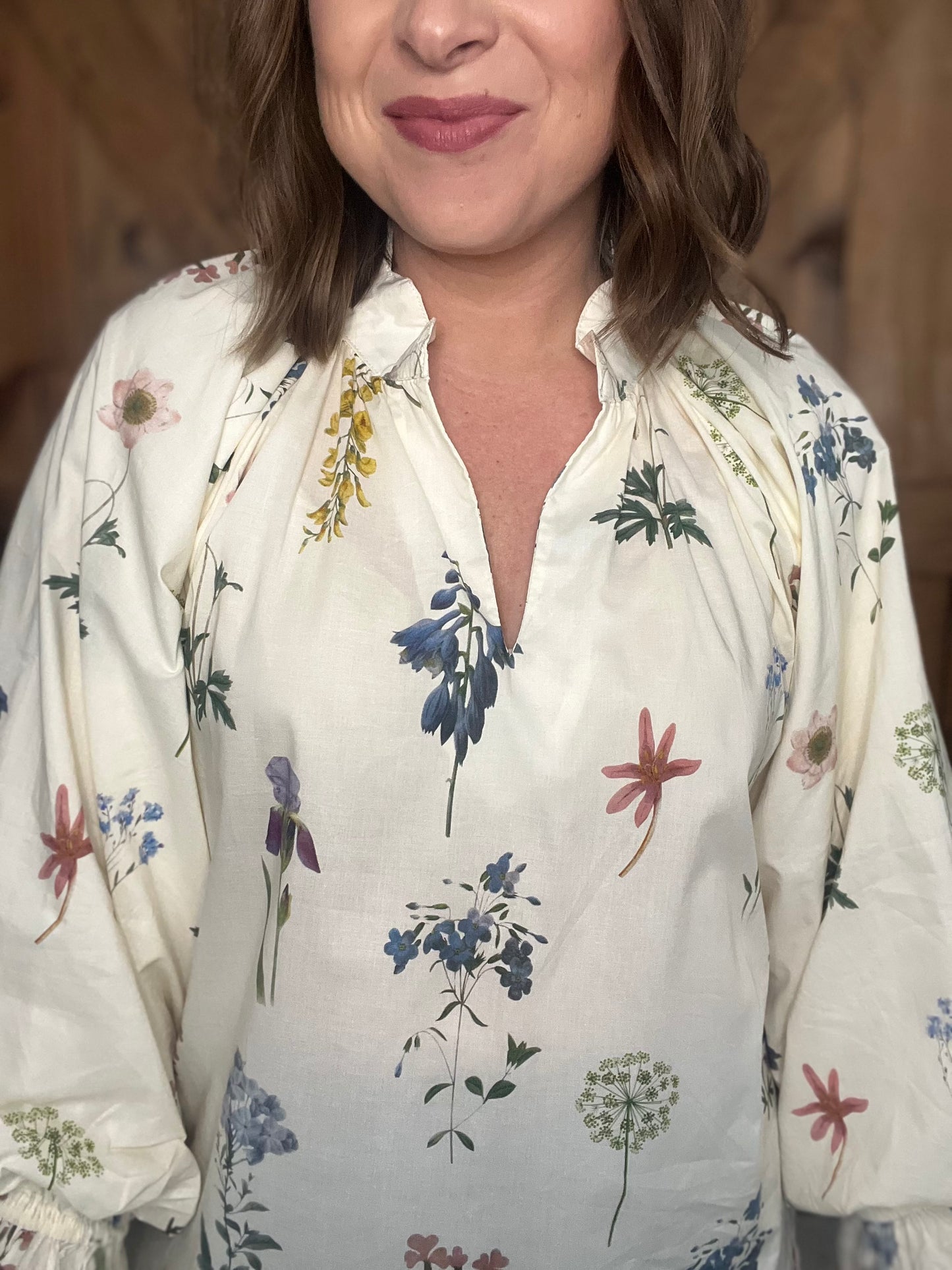 Dainty Blooms Top - Cream