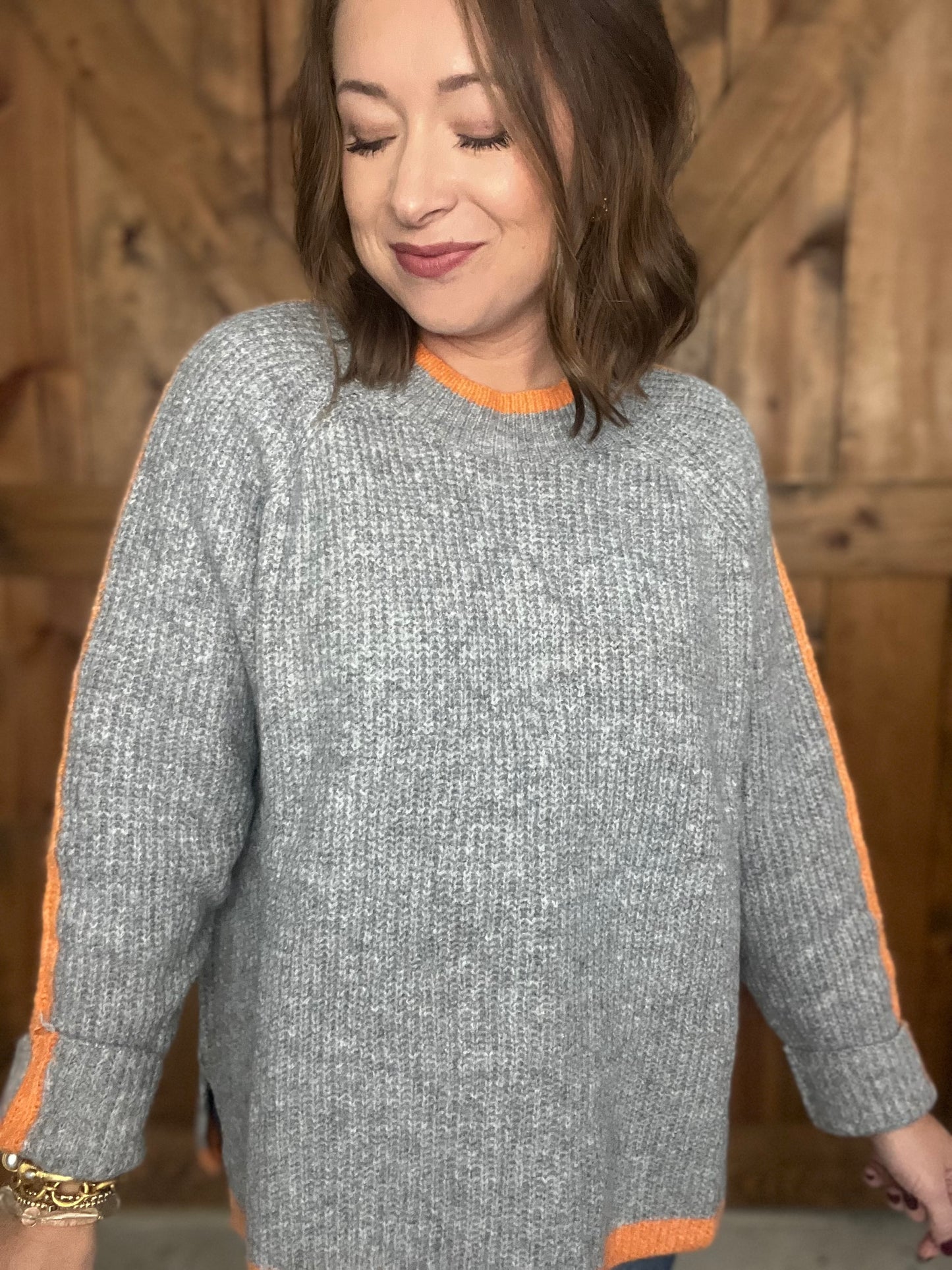 Simple Delight Sweater - Grey