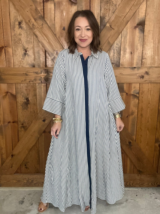 Timeless Charm Dress - Indigo