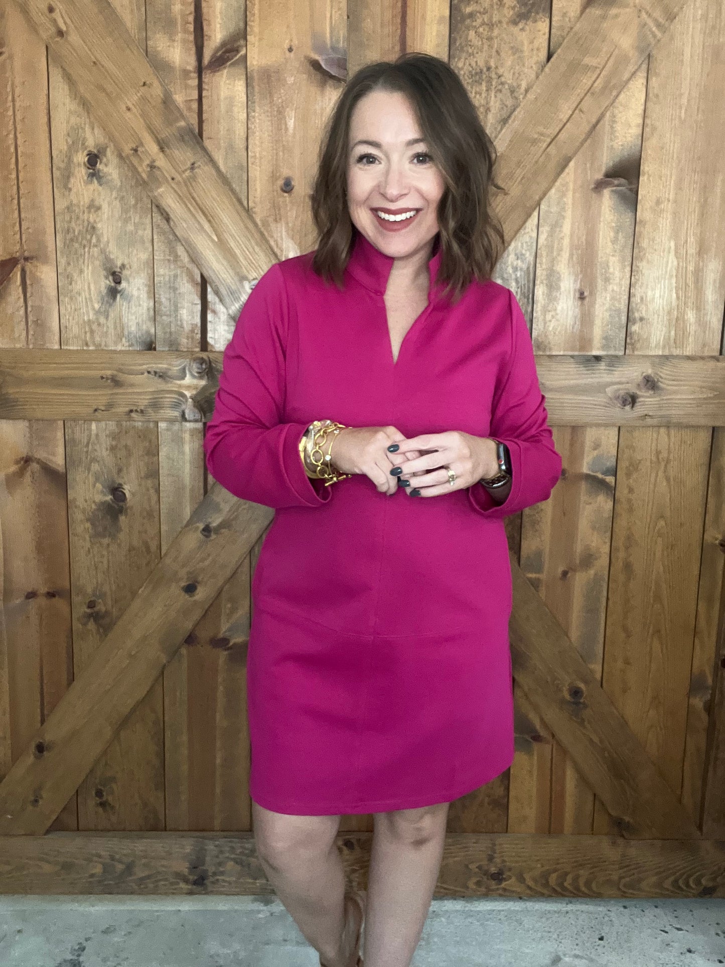 Pretty In Pink Dress - Magenta