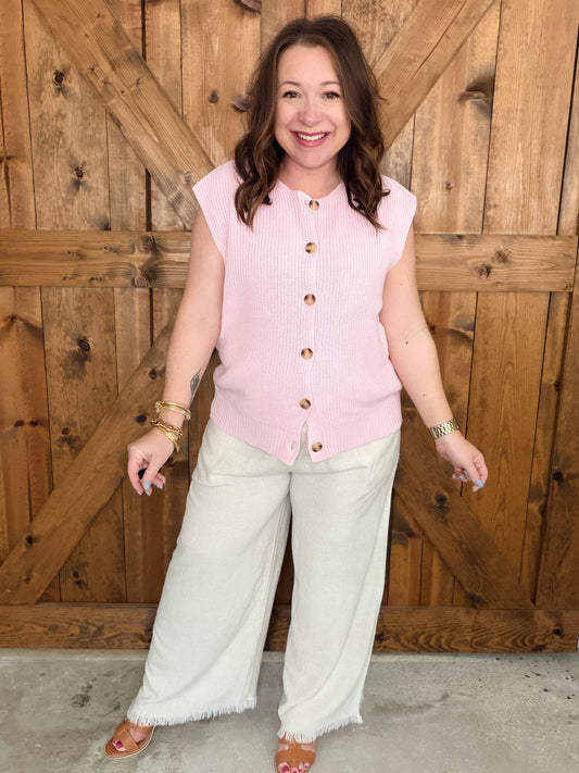 Coastal Crush Knit - Pink