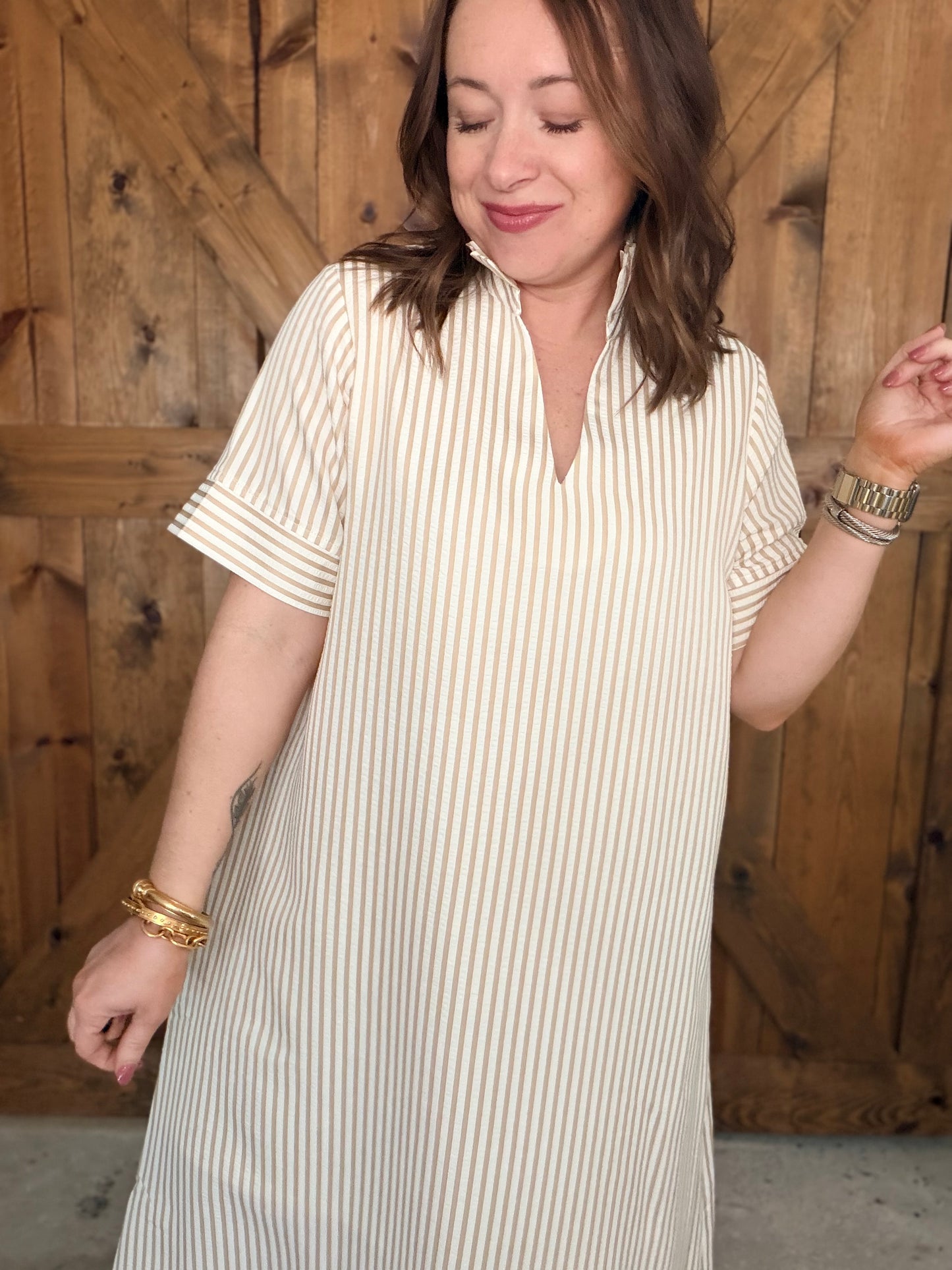 Sandbar Stripe Midi Dress