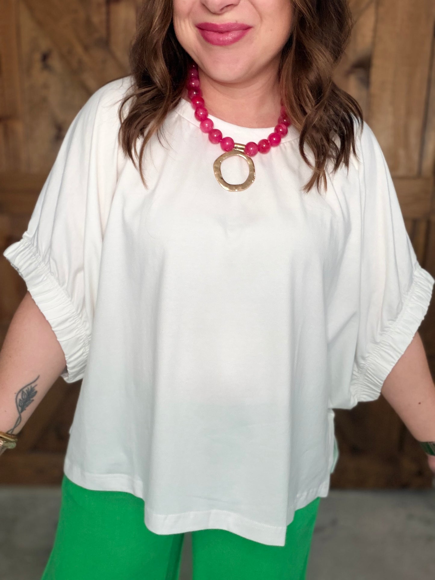 Anything but Plain Top - White