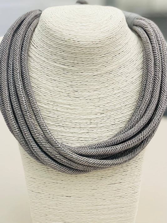 Slub Necklace - Gray Fox