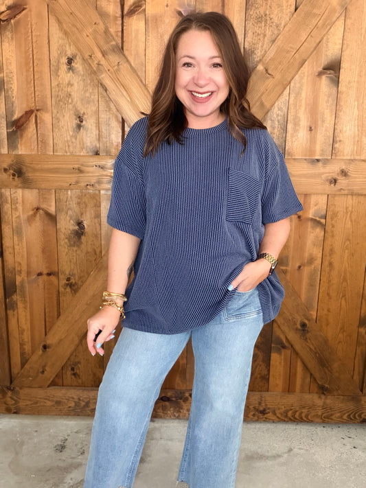 The Pocket Tee - Navy