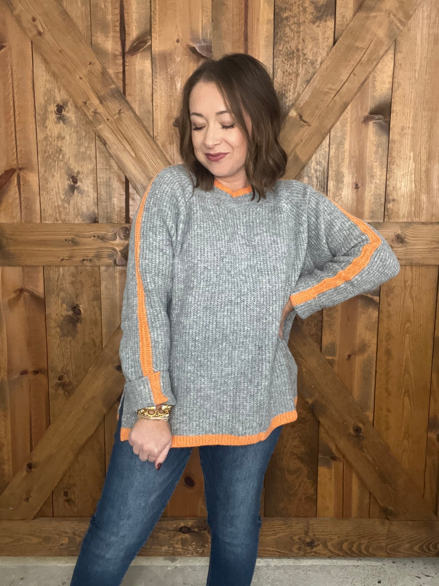 Simple Delight Sweater - Grey
