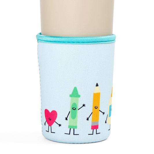 School Supplies Teacher Drink Sleeve: Small