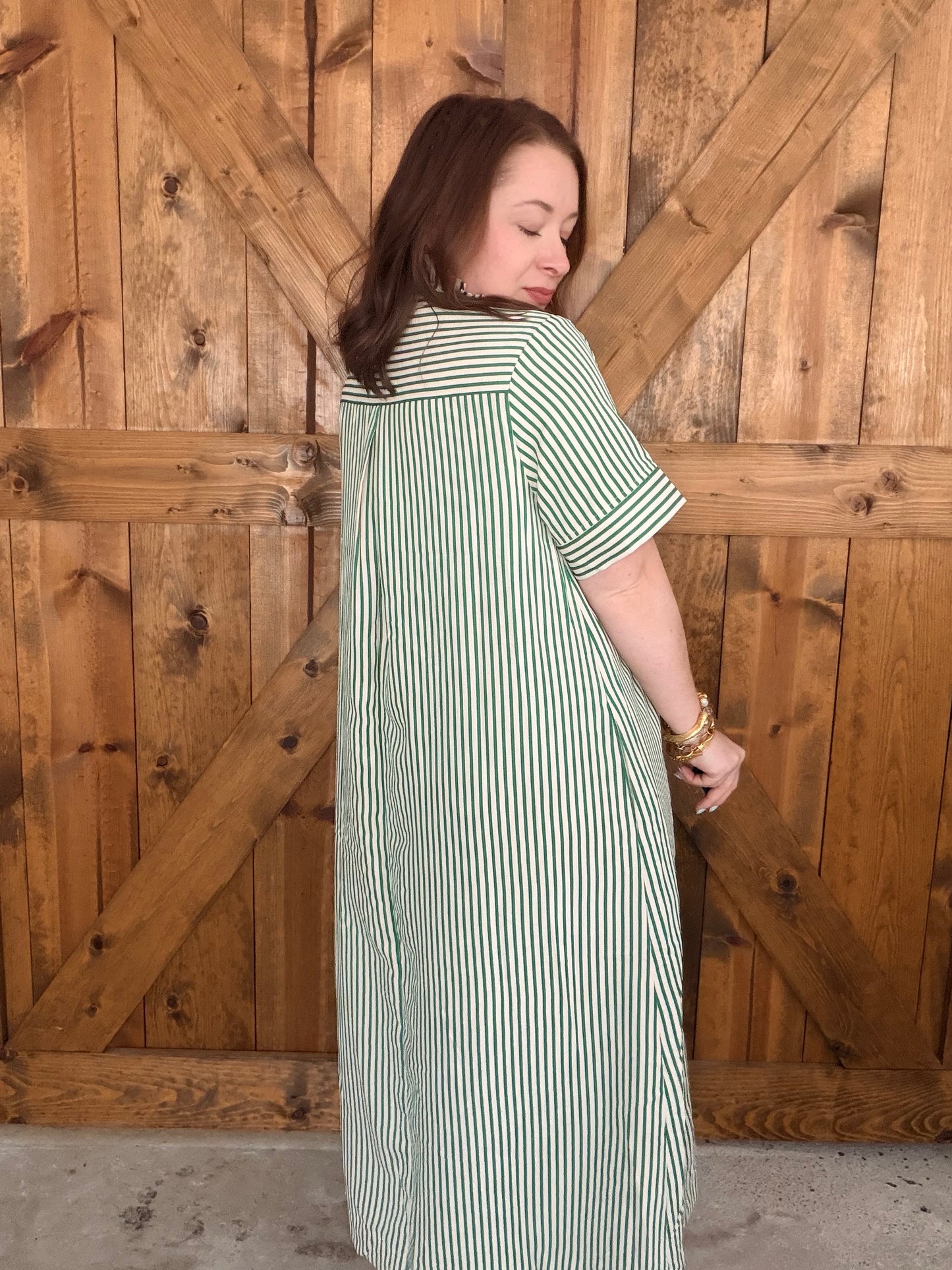 Southern Stripe Midi Dress