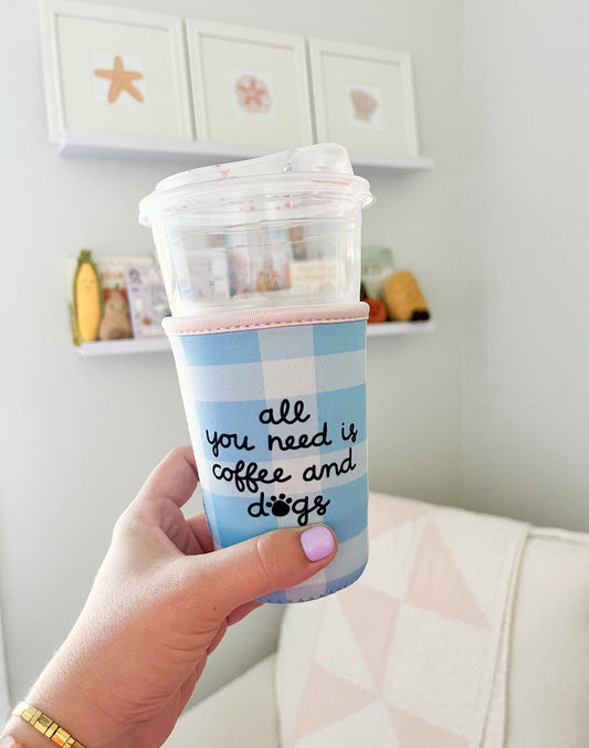 Coffee & Dogs Drink Sleeve: Medium
