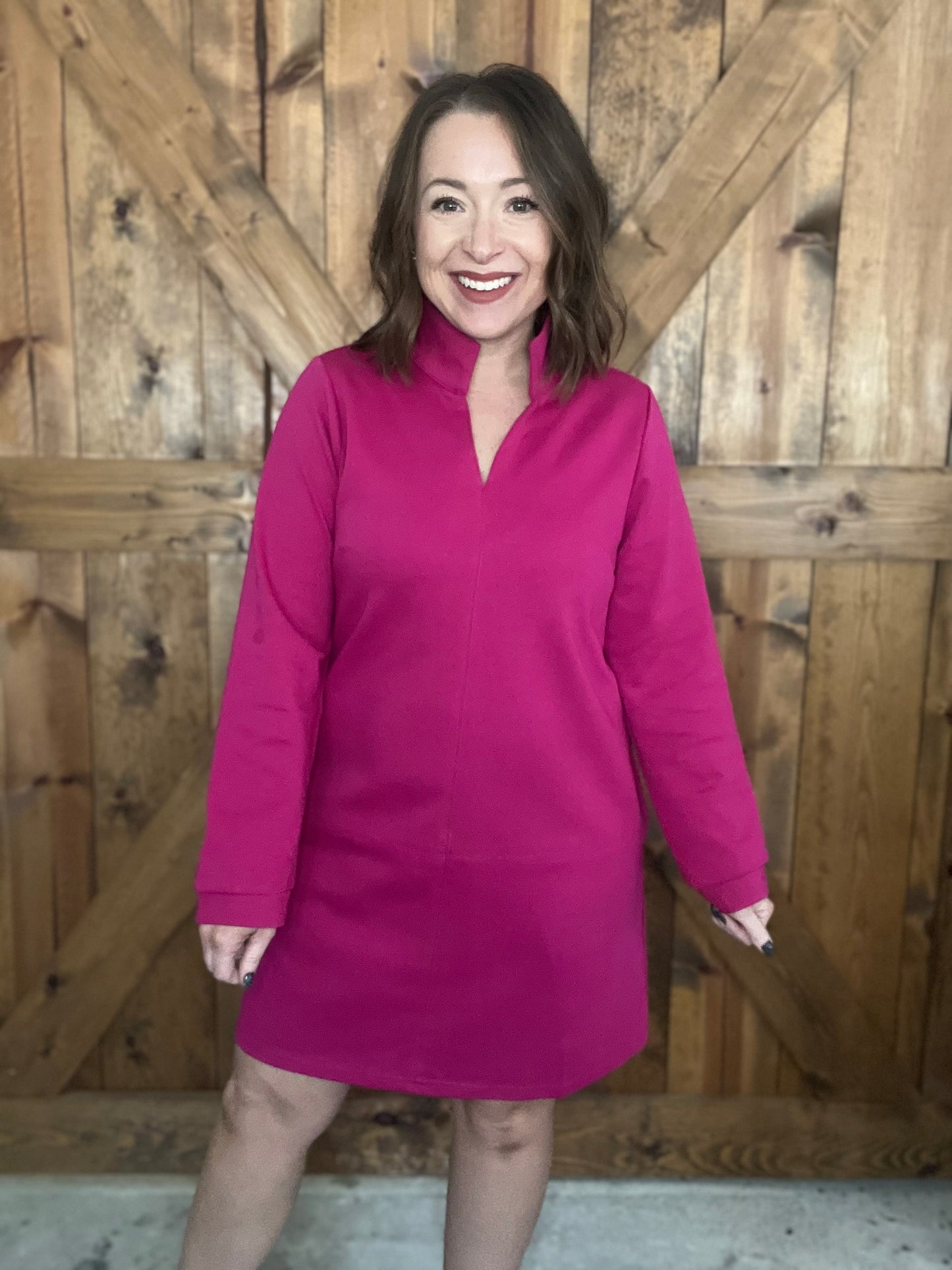 Pretty In Pink Dress - Magenta