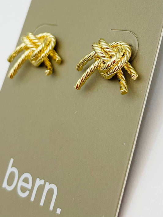 Gold Knot Stud