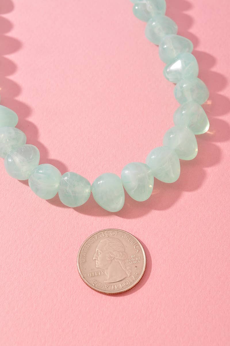 Beaded Necklace - Mint