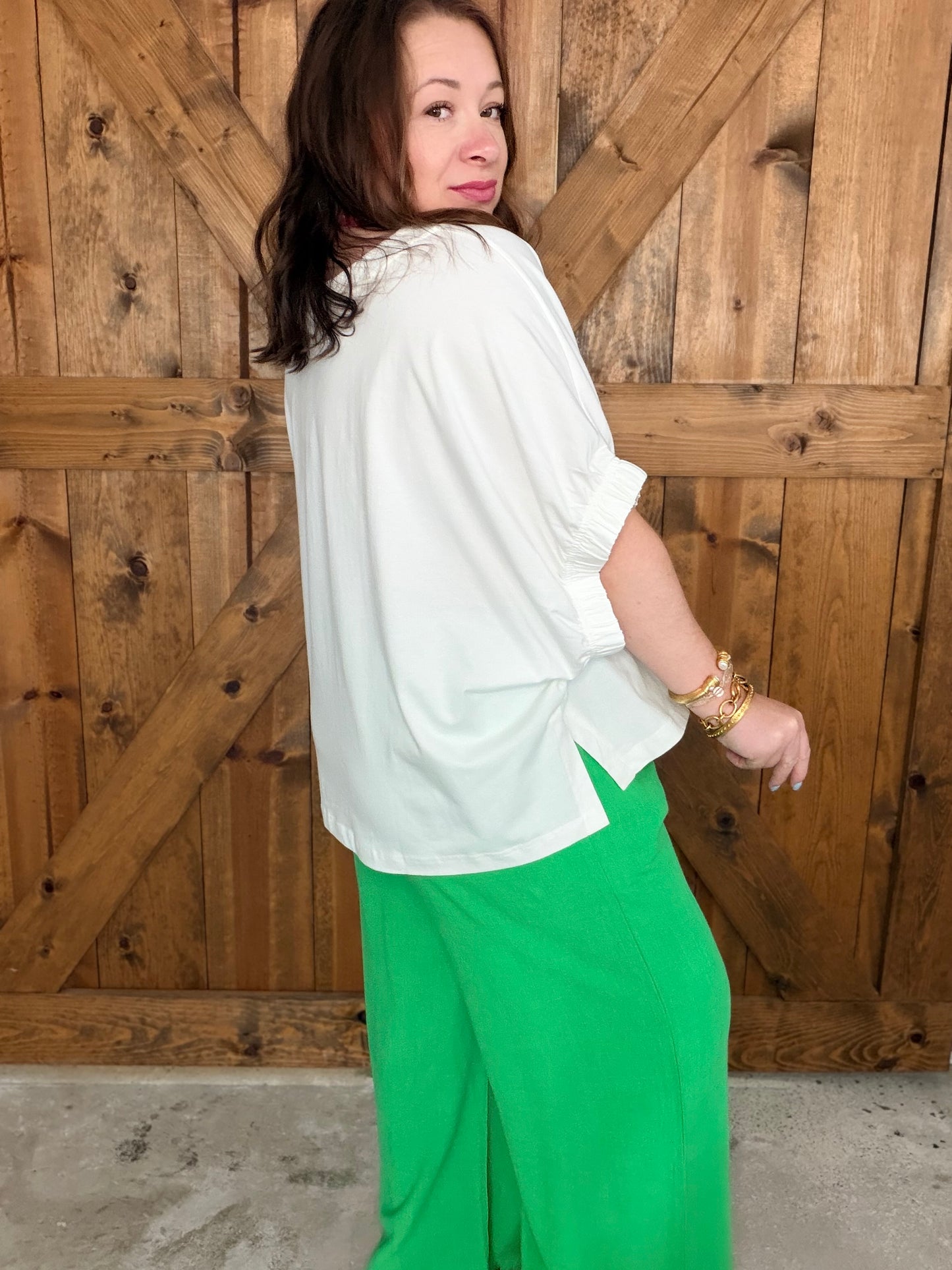 Anything but Plain Top - White