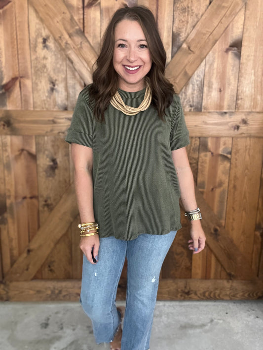 Basic Bliss Top - Olive