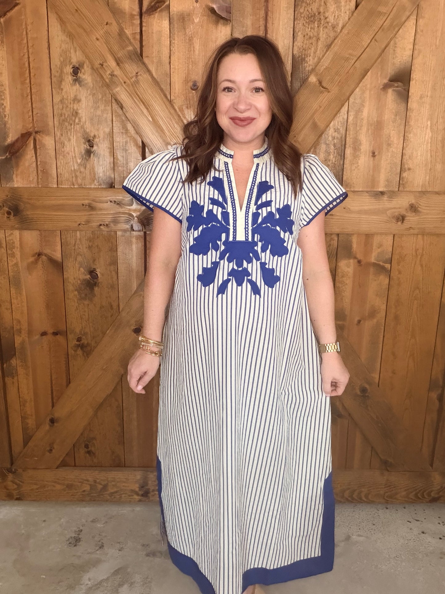 Indigo Bloom Dress